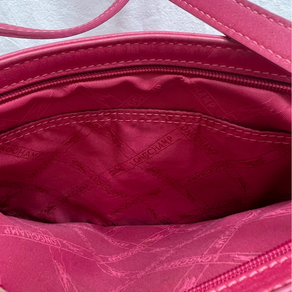 Longchamp LE FOULONNÉ Pink Crossbody EUC - Picture 3 of 9